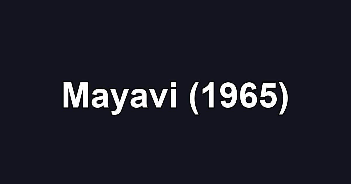 Mayavi (1965)