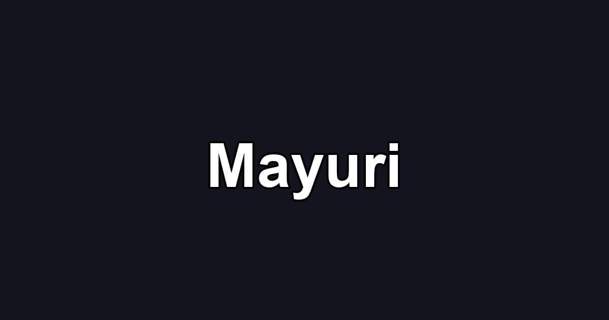 Mayuri