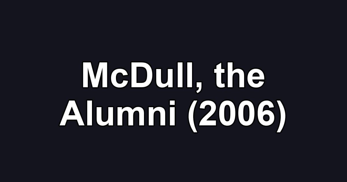 McDull, the Alumni (2006)