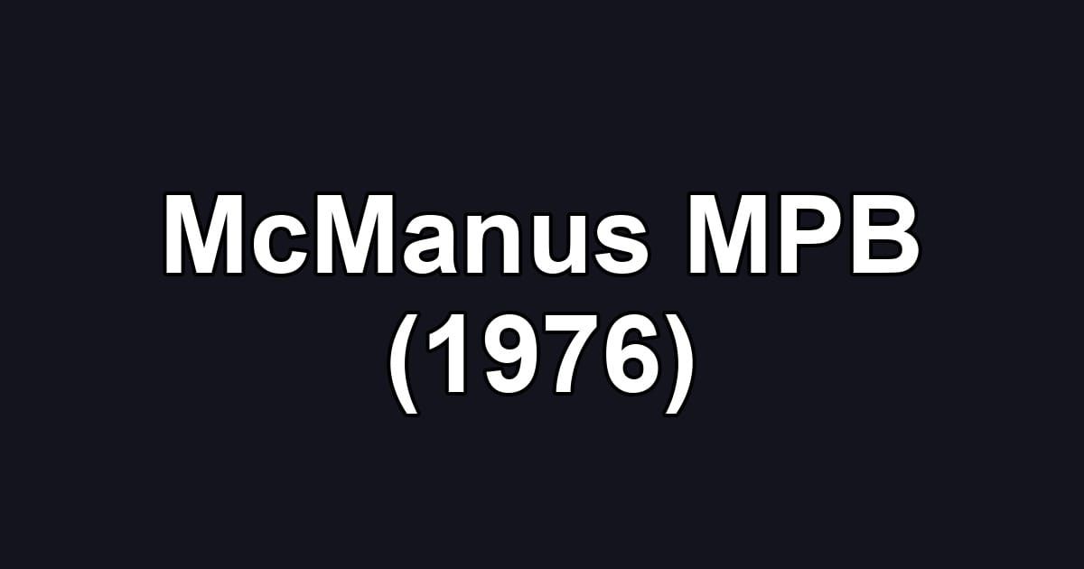 McManus MPB (1976)