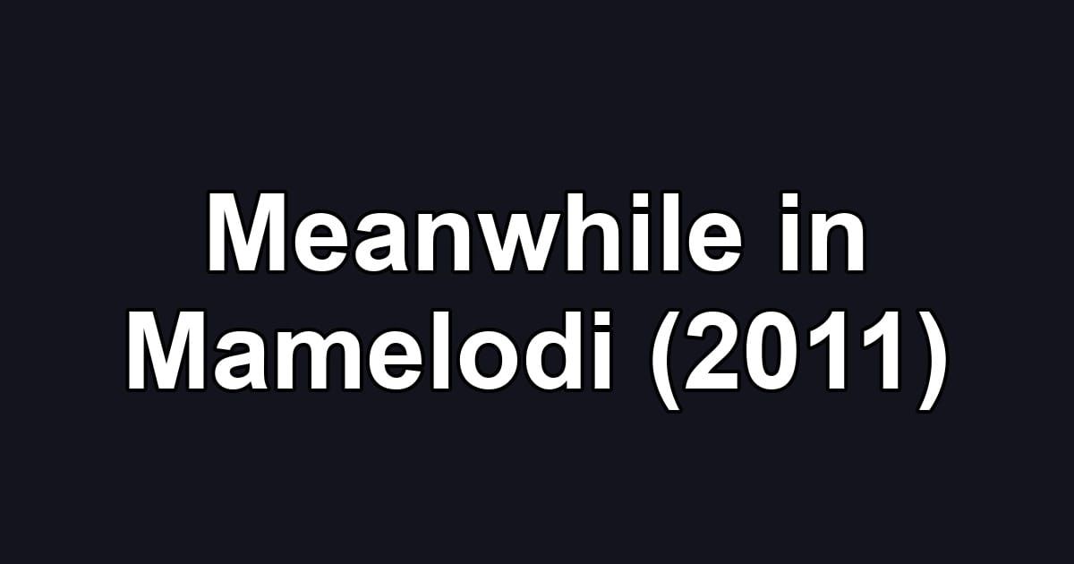 Meanwhile in Mamelodi (2011)