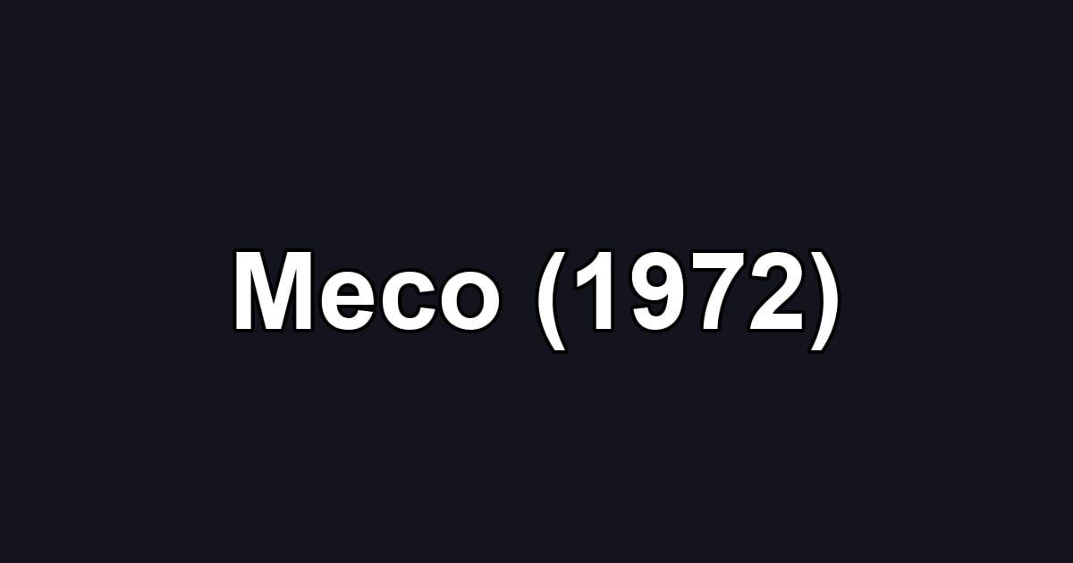 Meco (1972)