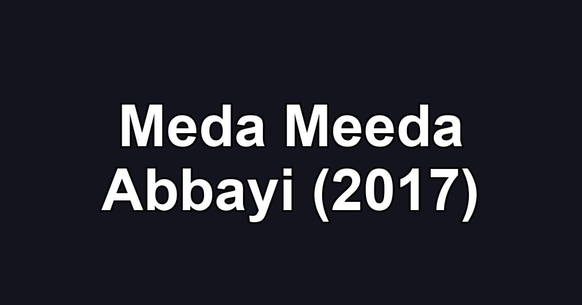 Meda Meeda Abbayi (2017)