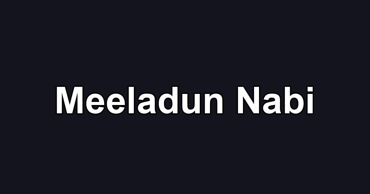 Meeladun Nabi
