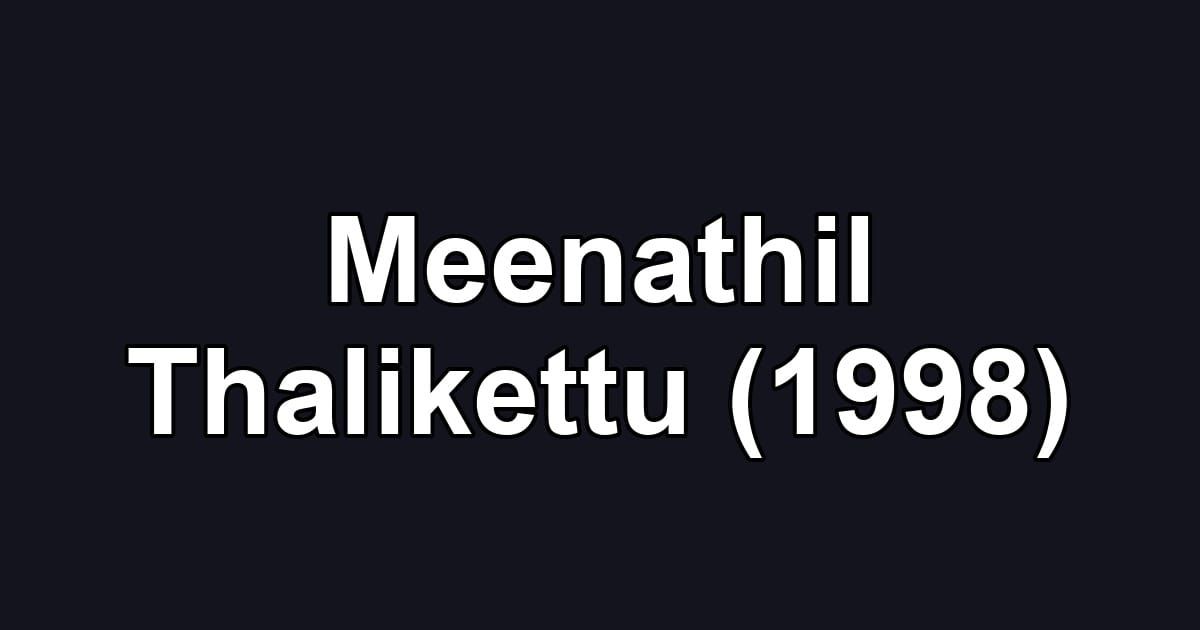 Meenathil Thalikettu (1998)