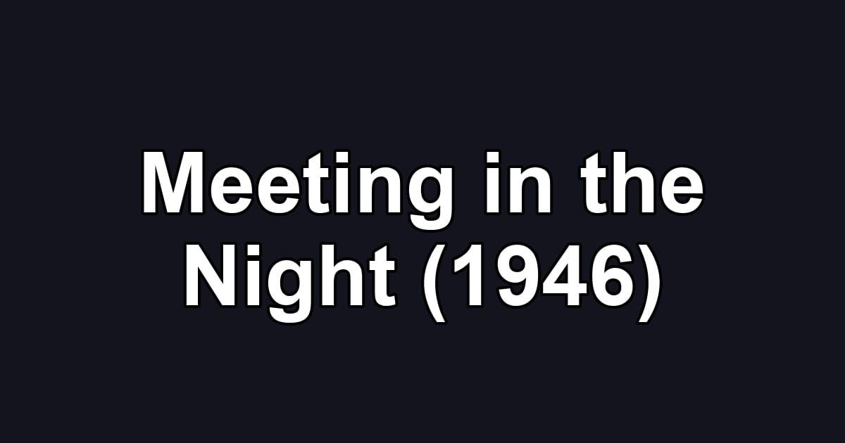 Meeting in the Night (1946)