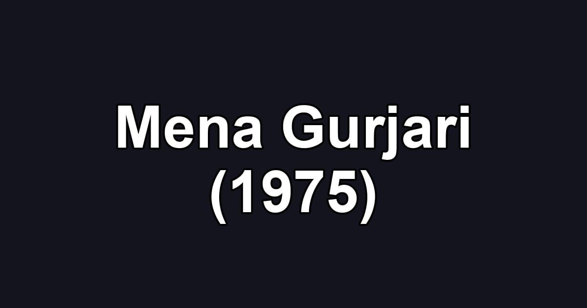 Mena Gurjari (1975)