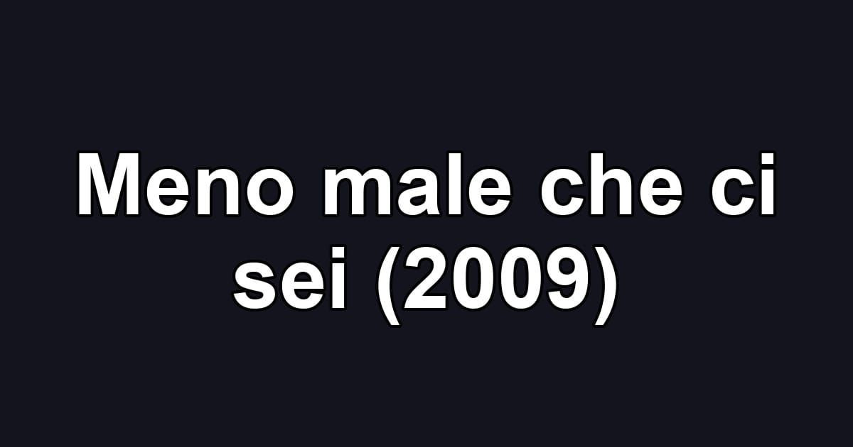 Meno male che ci sei (2009)