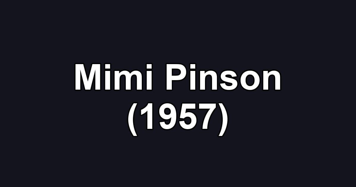 Mimi Pinson (1957)