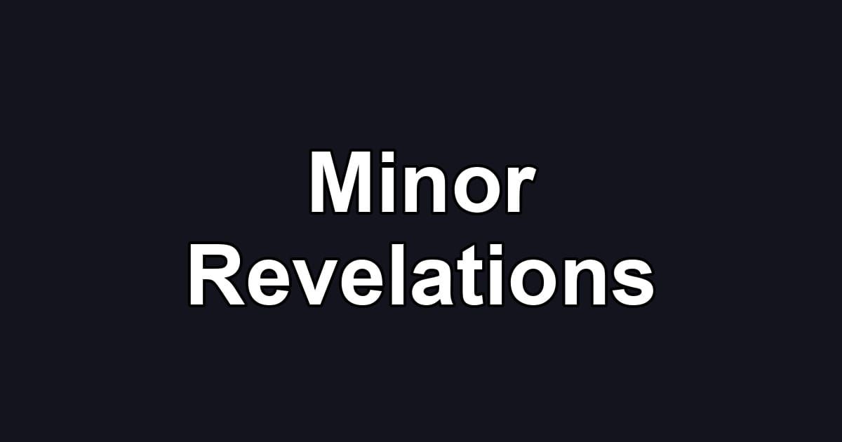 Minor Revelations