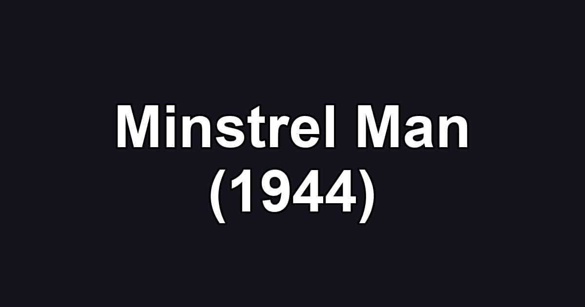 Minstrel Man (1944)