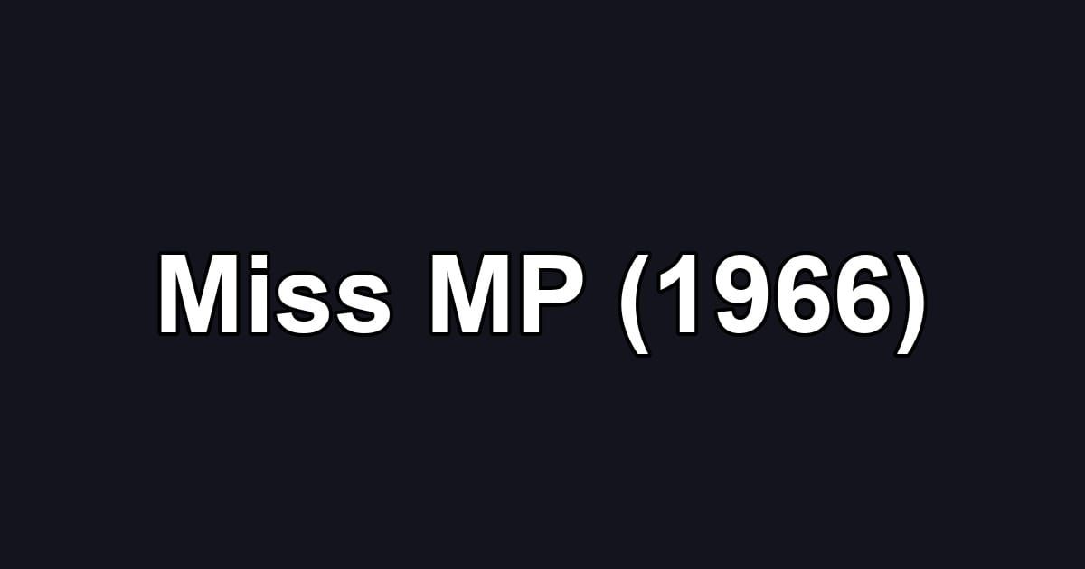 Miss MP (1966)