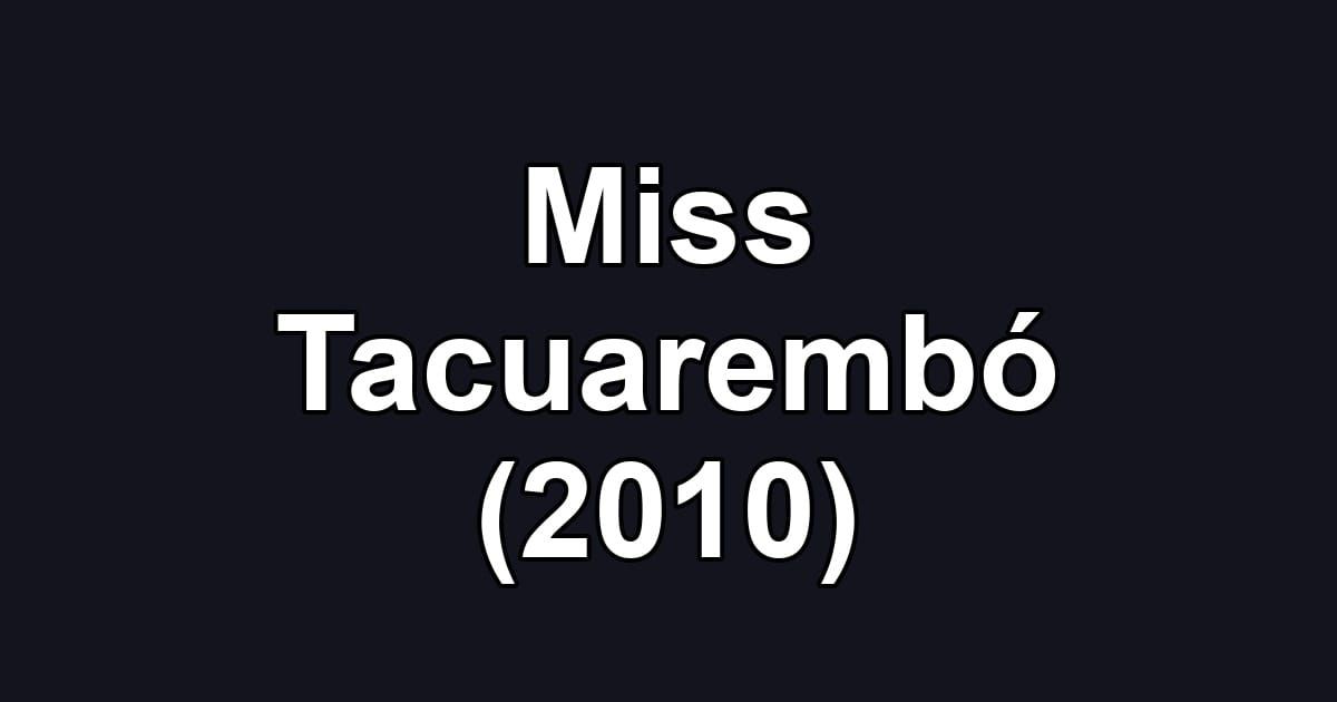 Miss Tacuarembó (2010)