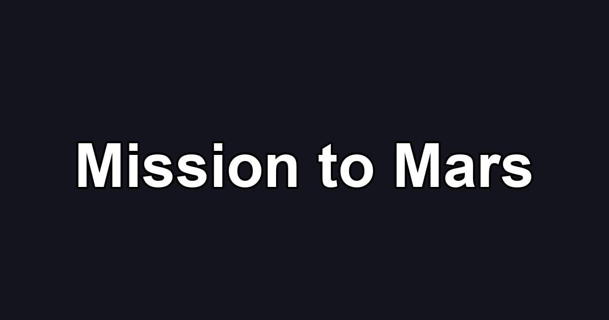 Mission to Mars