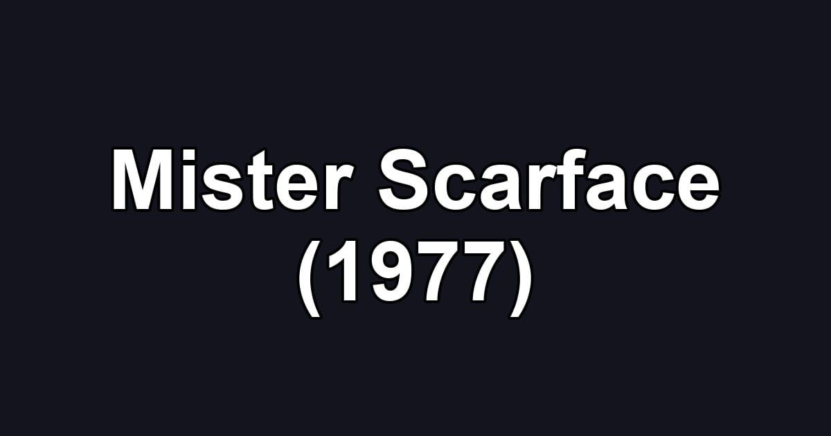 Mister Scarface (1977)