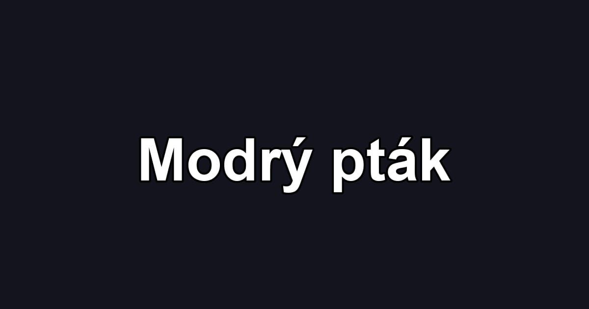 Modrý pták