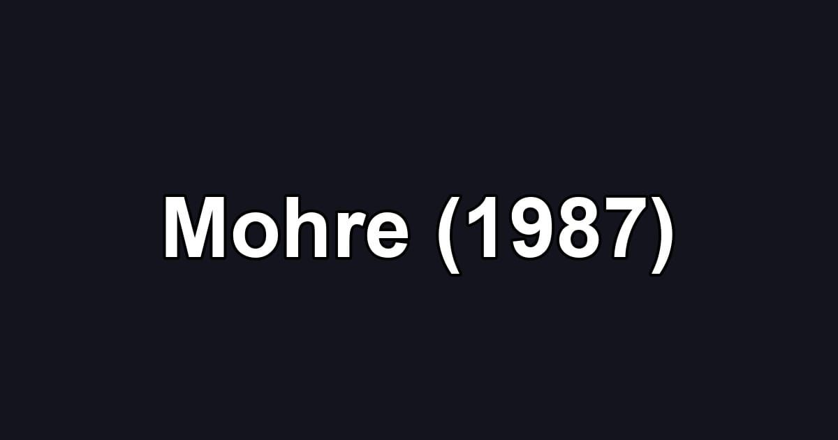 Mohre (1987)