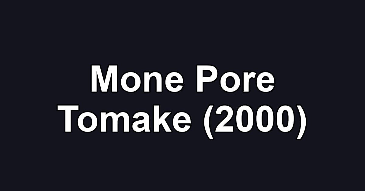 Mone Pore Tomake (2000)