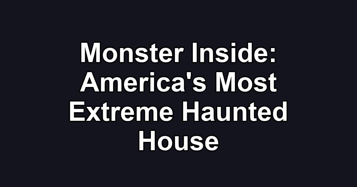 Monster Inside: America's Most Extreme Haunted House