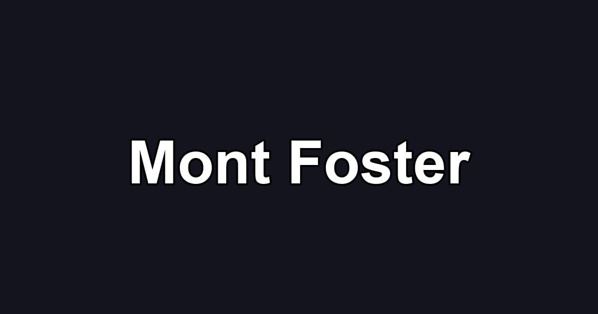 Mont Foster