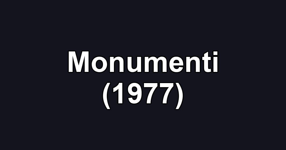 Monumenti (1977)