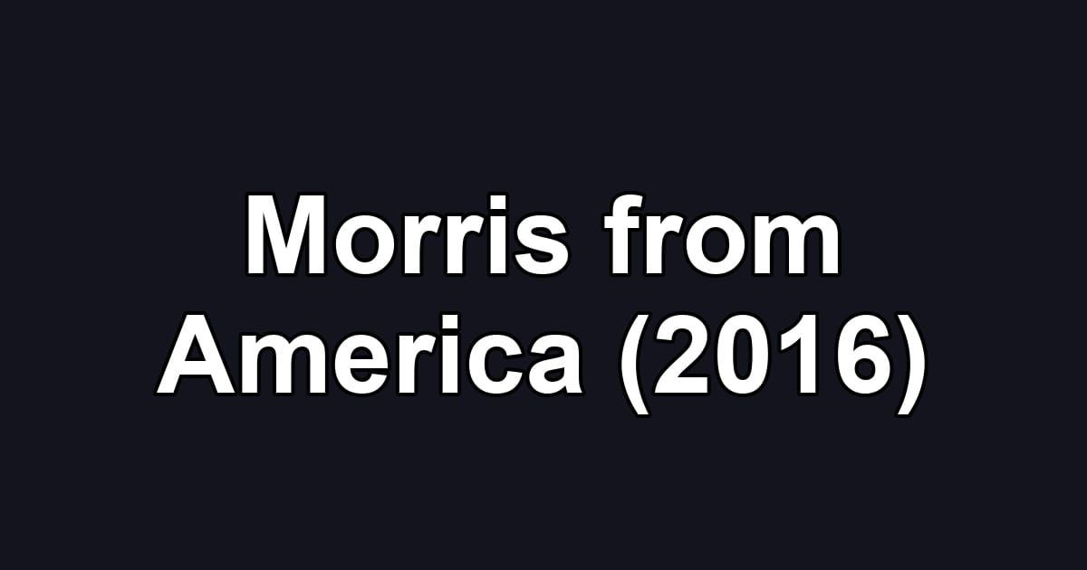 Morris from America (2016)