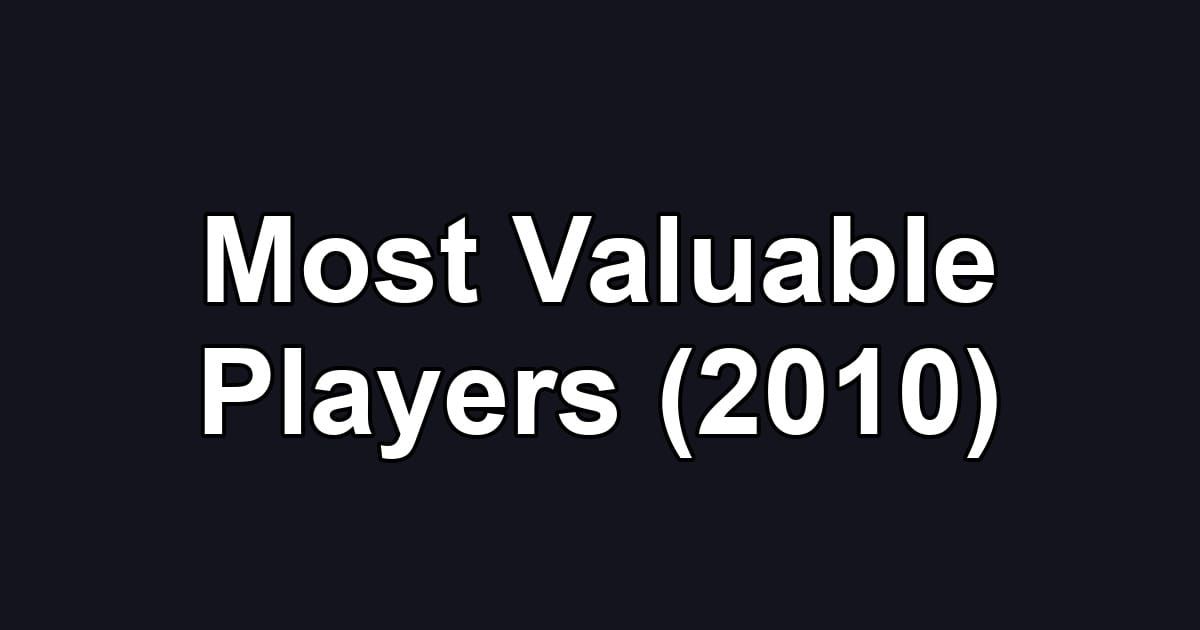 Most Valuable Players (2010)