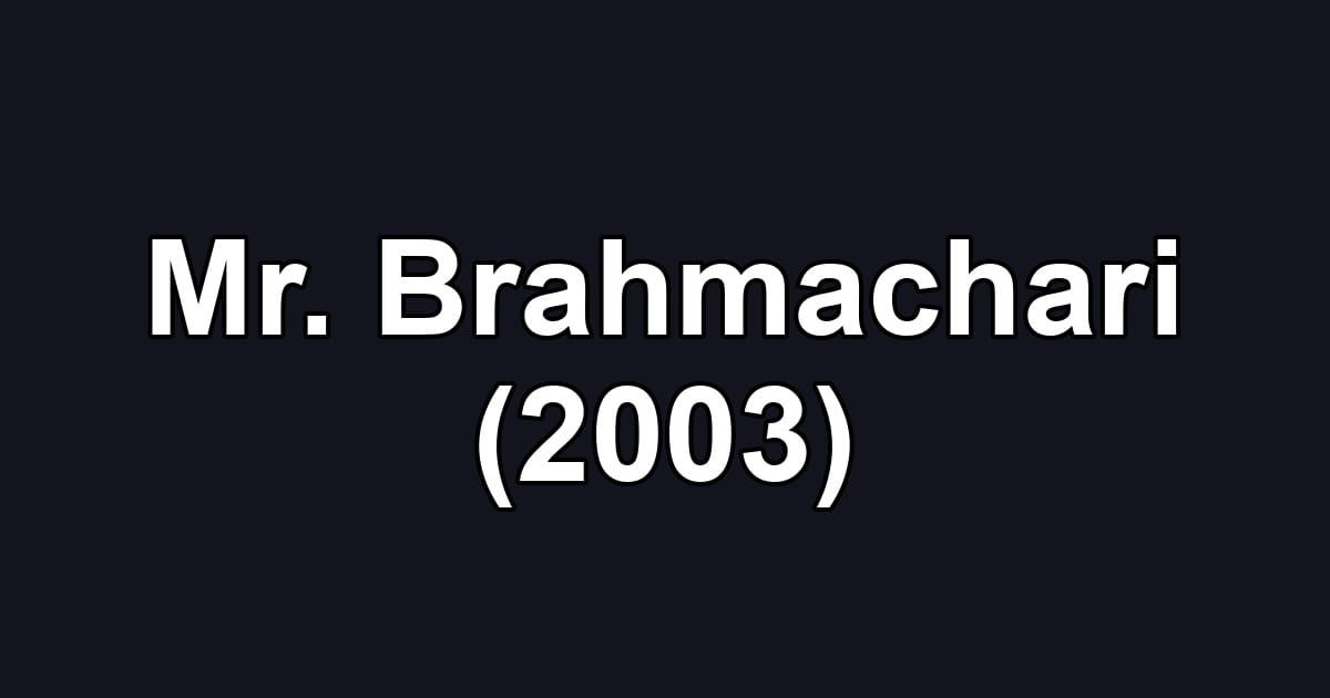 Mr. Brahmachari (2003)