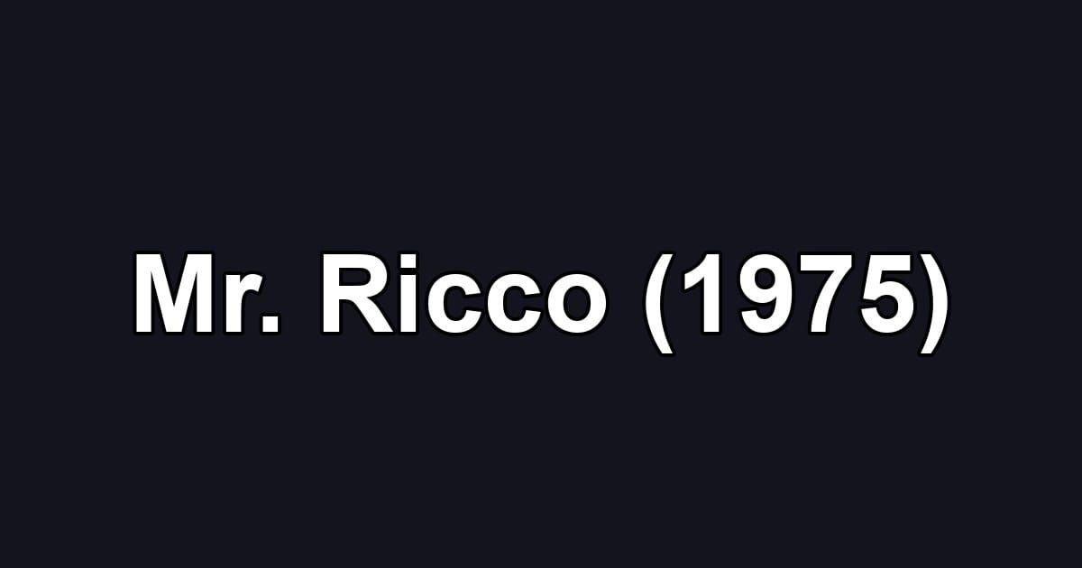 Mr. Ricco (1975)