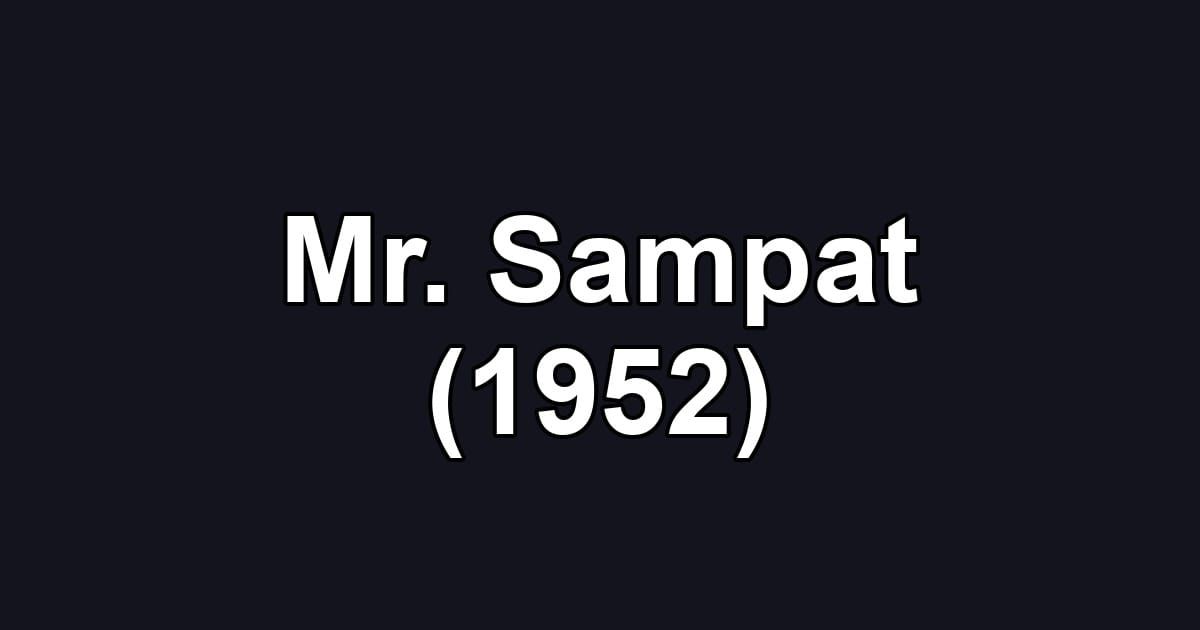Mr. Sampat (1952)