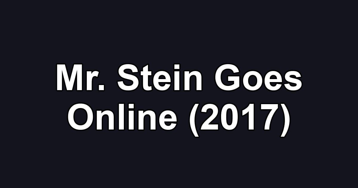 Mr. Stein Goes Online (2017)