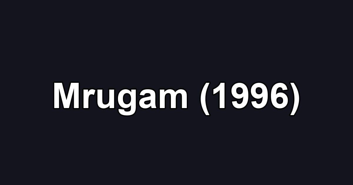 Mrugam (1996)