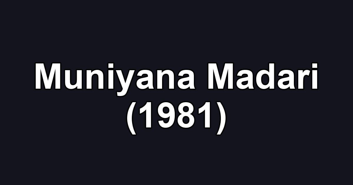 Muniyana Madari (1981)