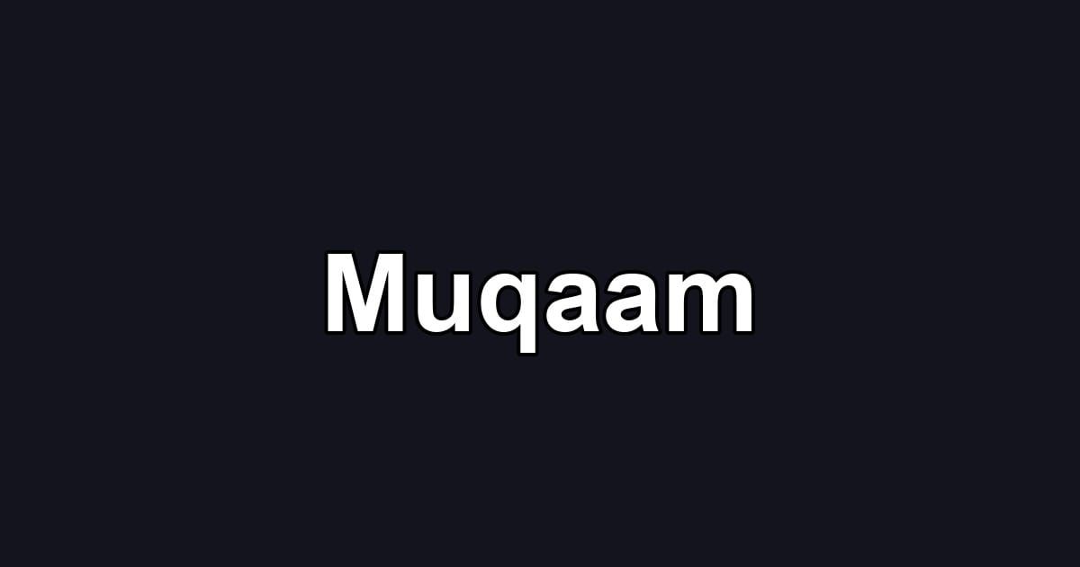 Muqaam