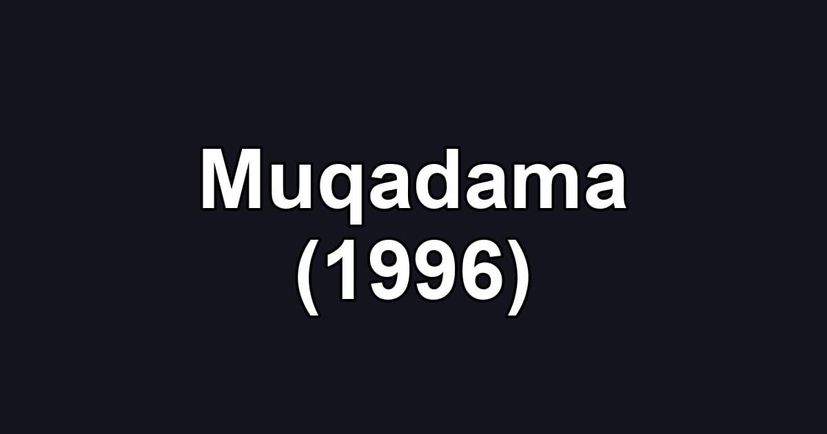 Muqadama (1996)