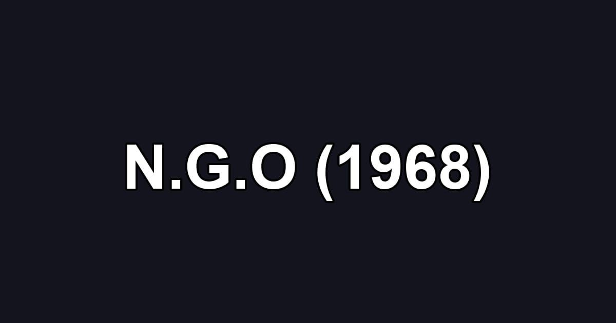 N.G.O (1968)