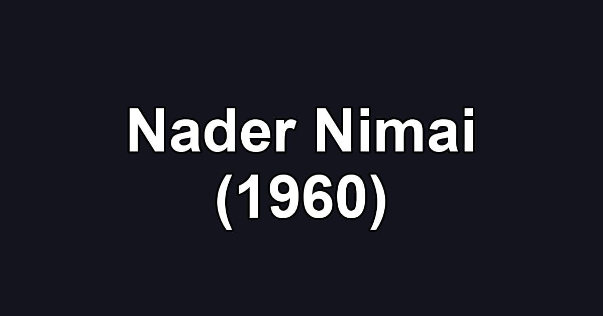 Nader Nimai (1960)