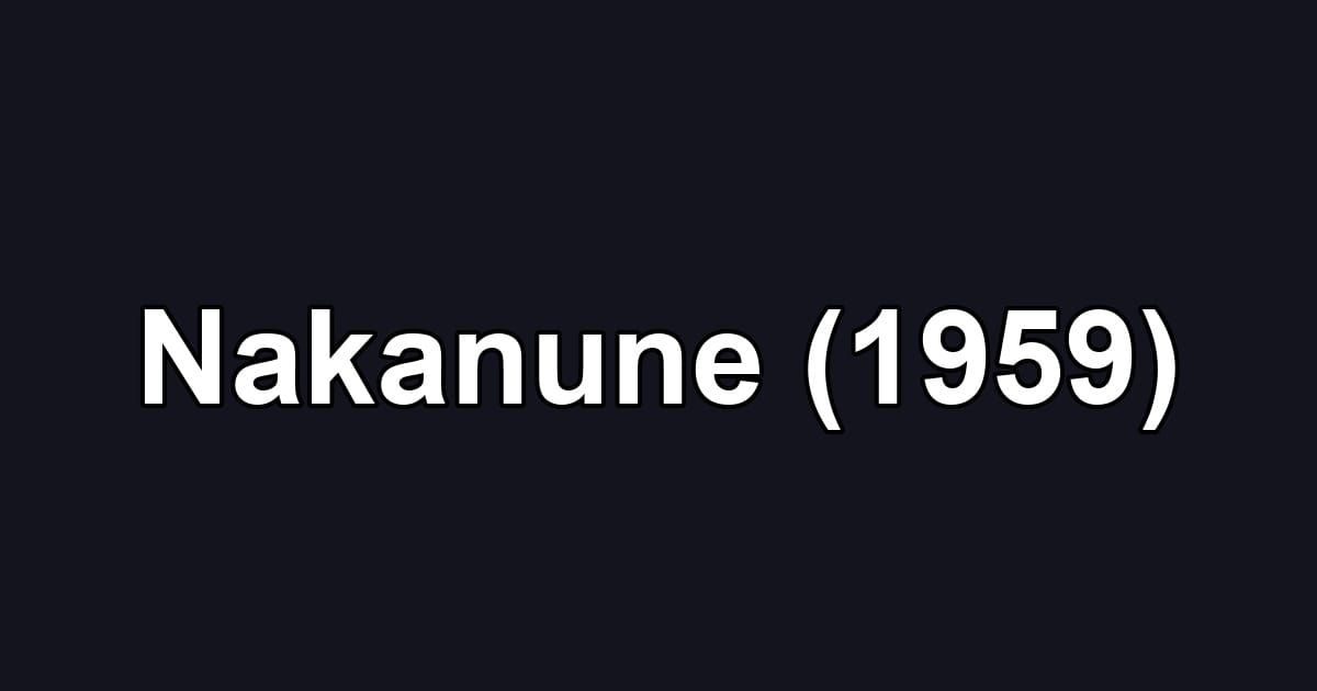 Nakanune (1959)