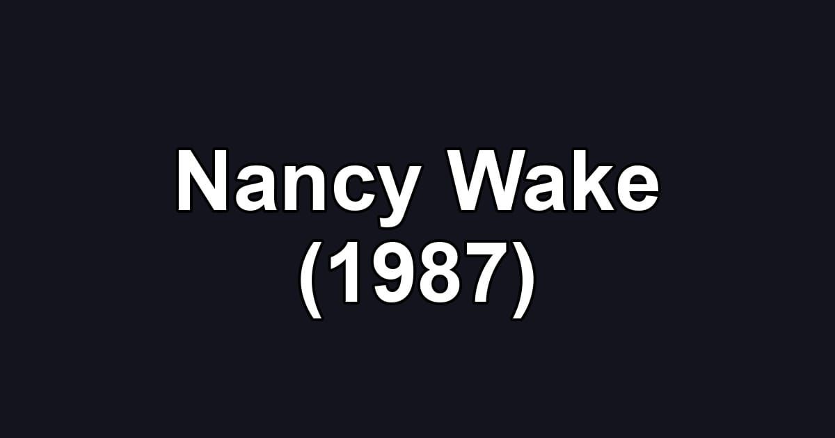 Nancy Wake (1987)