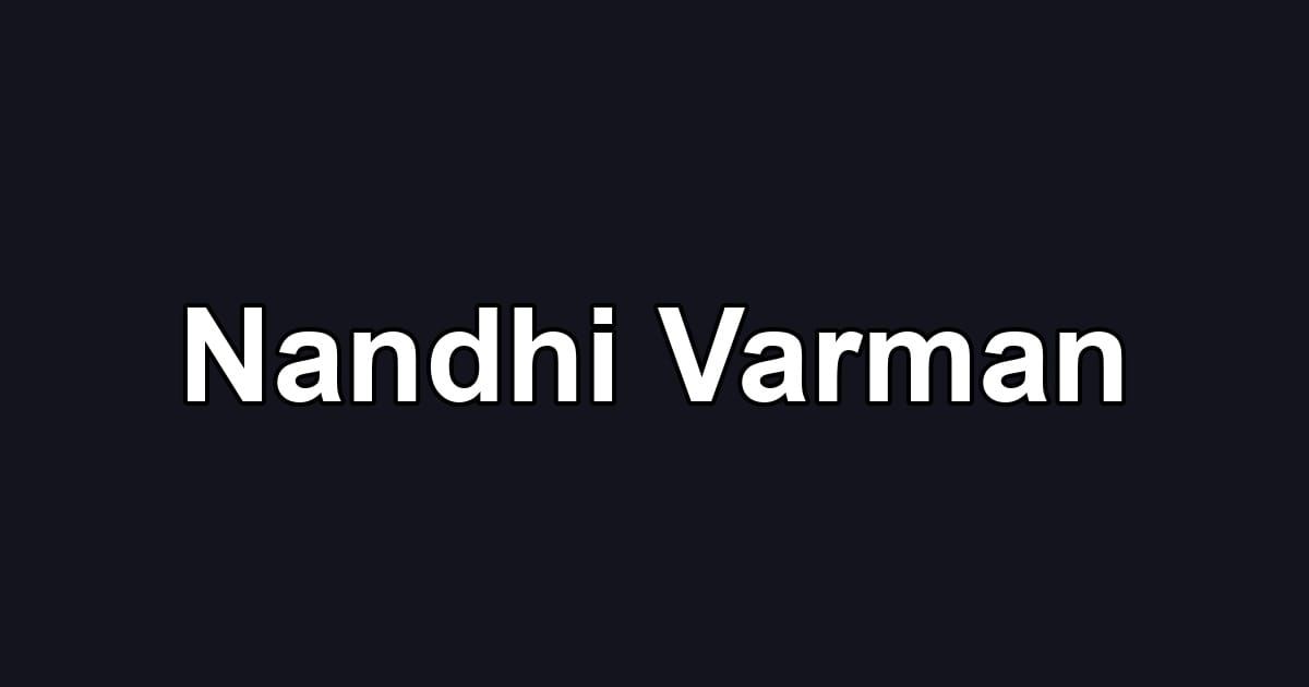 Nandhi Varman