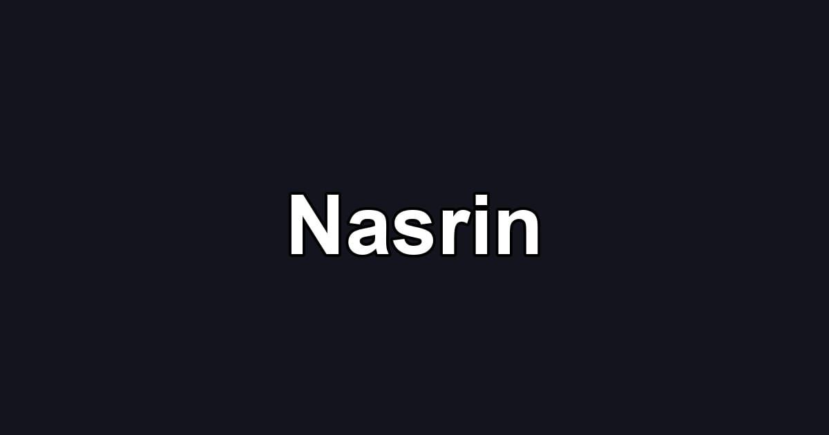 Nasrin