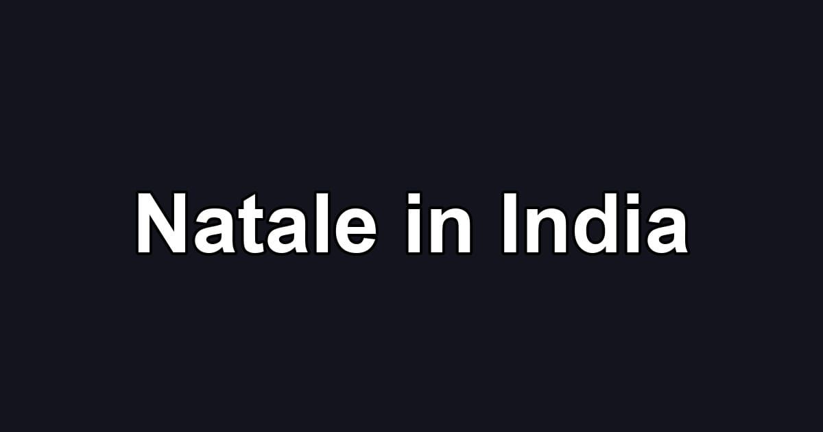 Natale in India