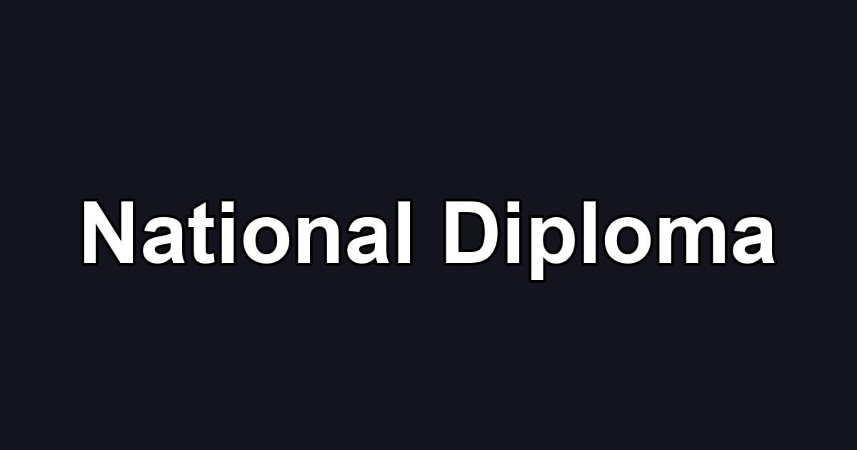 National Diploma