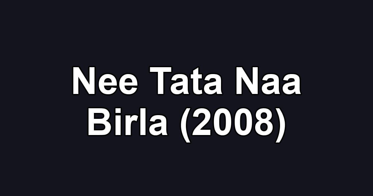 Nee Tata Naa Birla (2008)