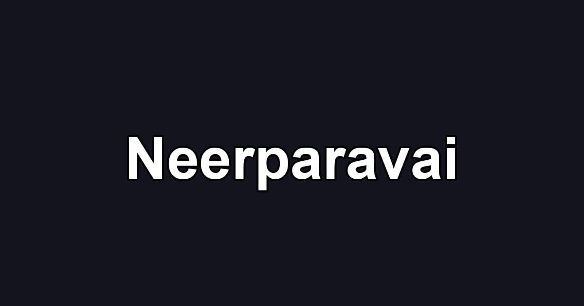 Neerparavai