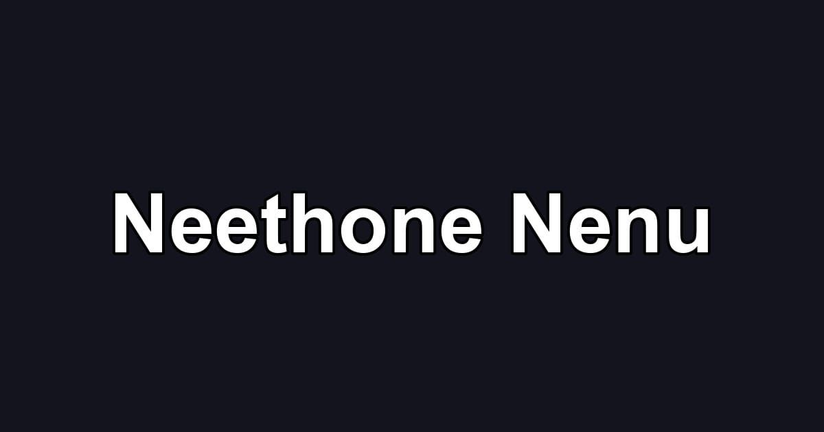 Neethone Nenu