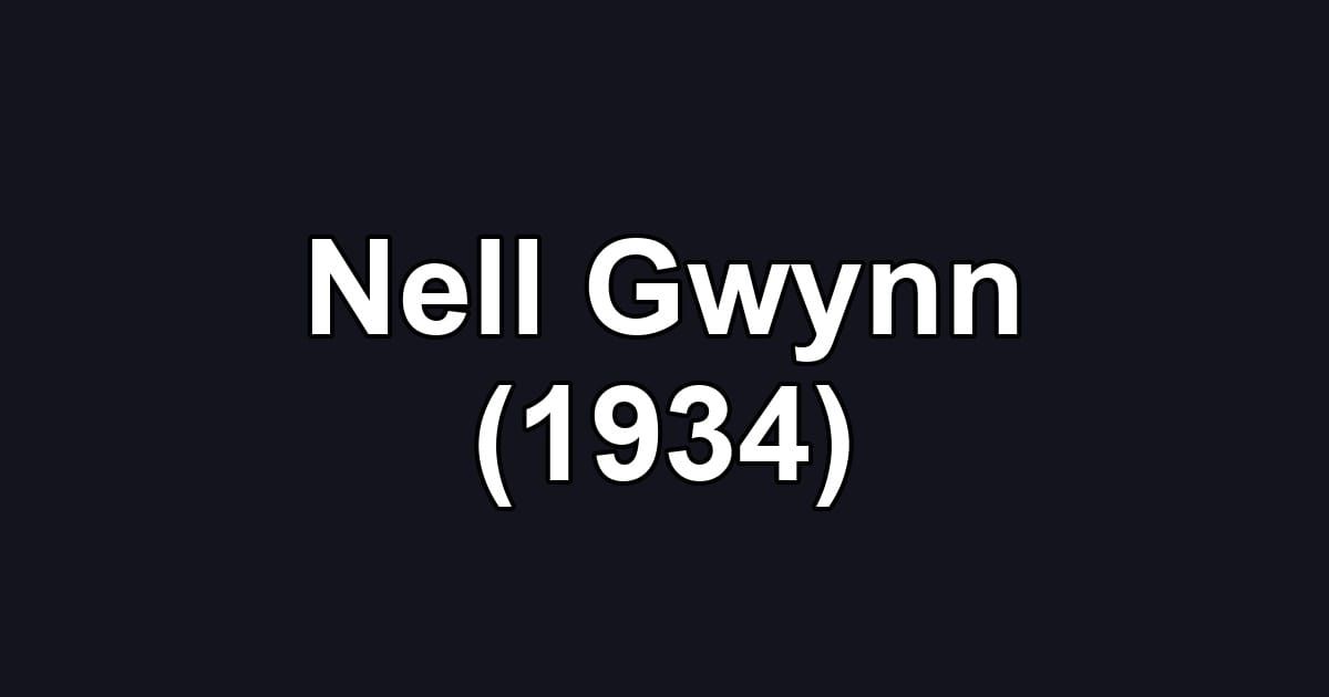 Nell Gwynn (1934)