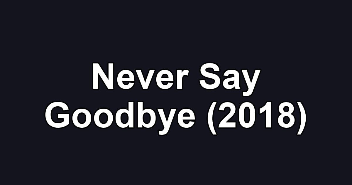 Never Say Goodbye (2018)