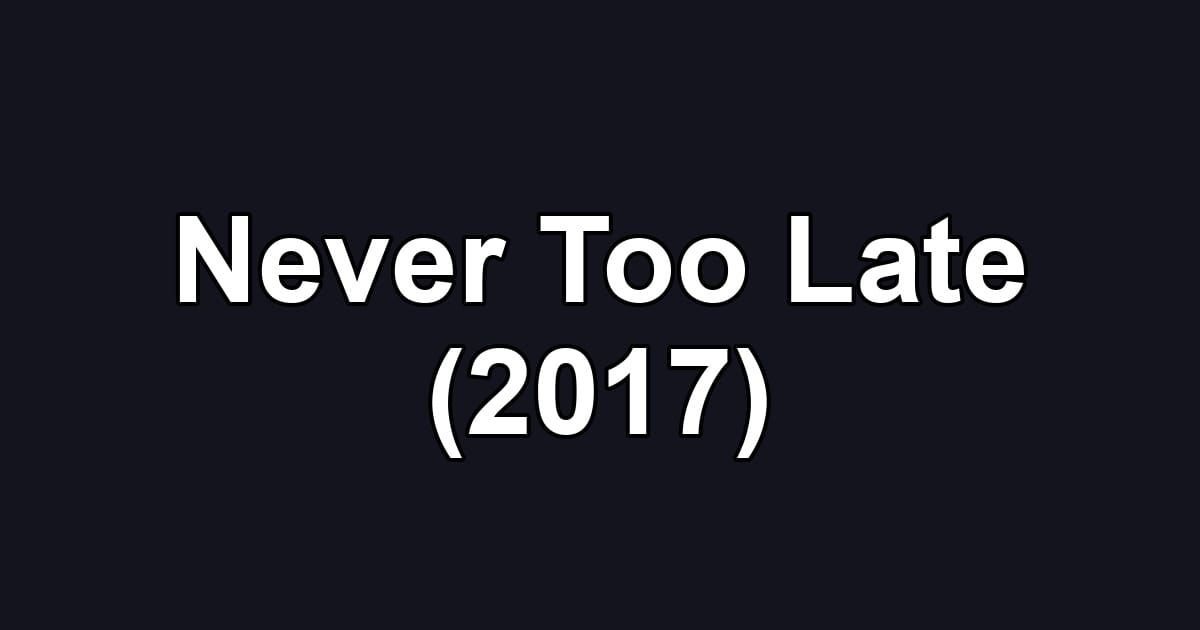 Never Too Late (2017)