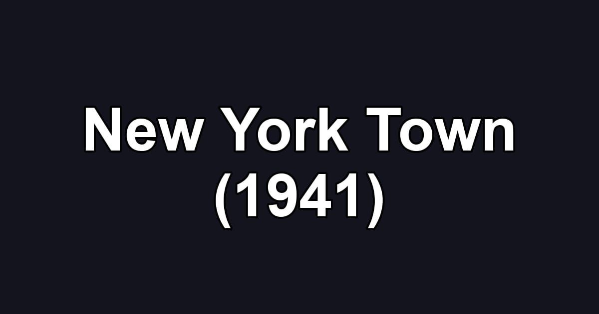 New York Town (1941)